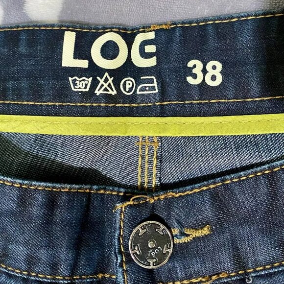 LOG Men's Dark Blue Denim Jeans [38x32] - Picture 7 of 7